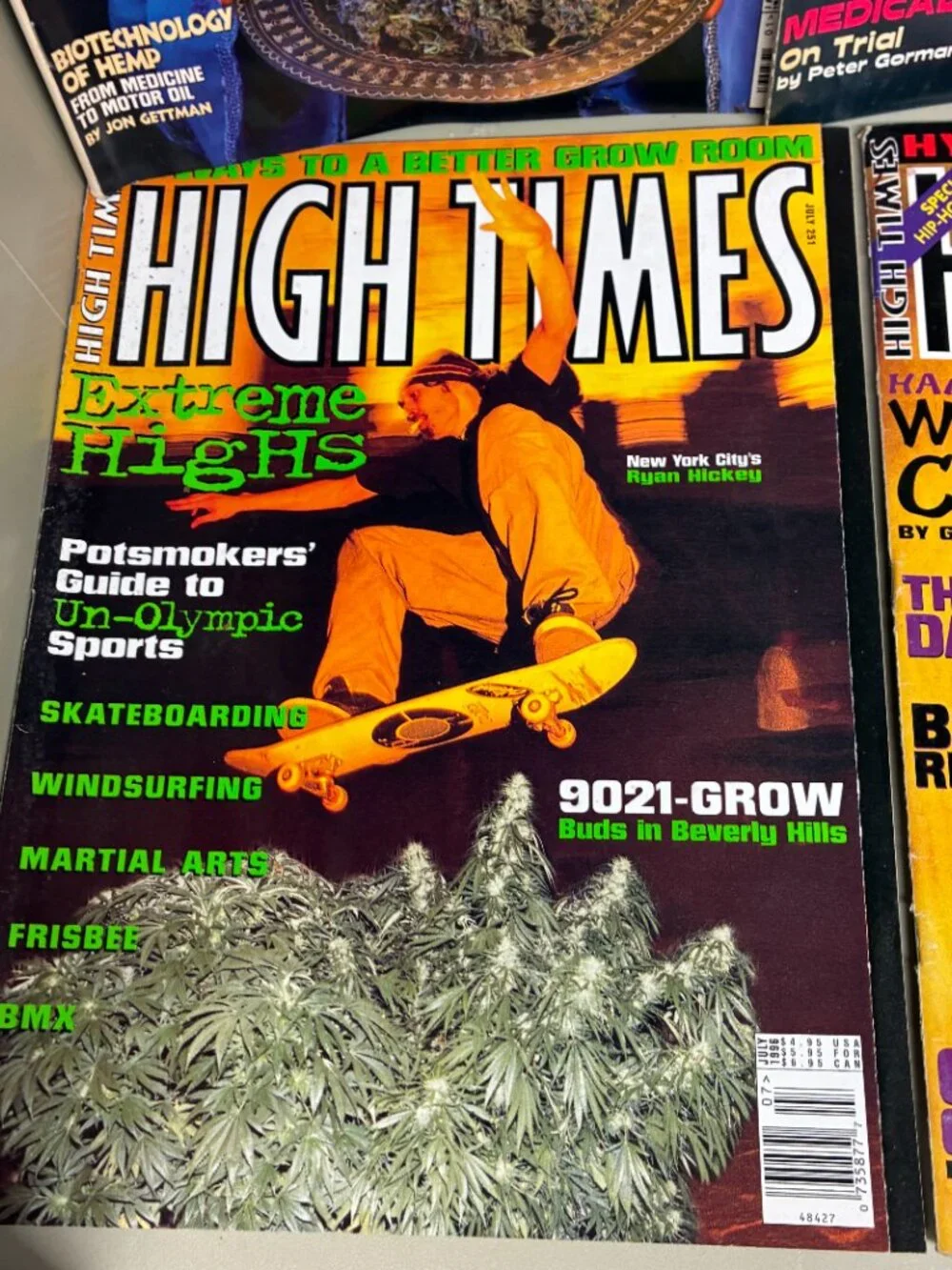 Vintage High Times Magazine Lot Of (8) 1996 Kurt Cobain Wu-Tang Clan Cannabis
